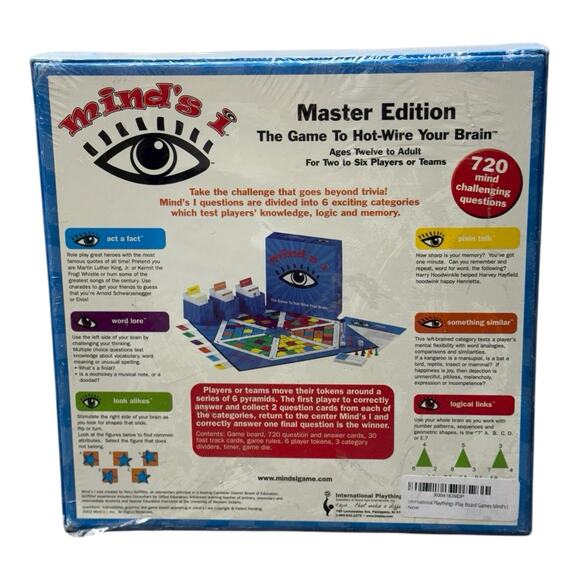 Vintage MINDS i Master Edition board game to hot-wire your brain… New/Sealed - Picture 3 of 3